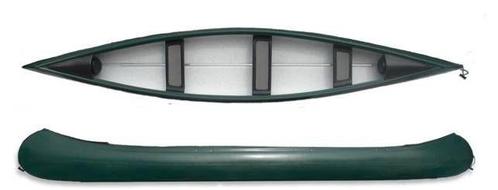 klassieke Canadese kano van Hasle 530.   Polyethyleen, Watersport en Boten, Kano's, Zo goed als nieuw, Canadese kano of Open kano