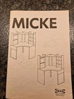Ikea hoekbureau Micke met lade kastje., Huis en Inrichting, Bureaus, Ophalen, Zo goed als nieuw, Bureau