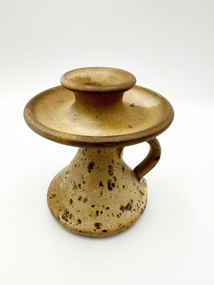 West Germany Kandelaar Velus Keramik, Huis en Inrichting, Woonaccessoires | Kandelaars en Kaarsen, Zo goed als nieuw, Kandelaar