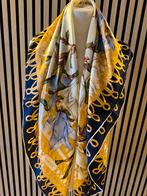 100 procent zijde Sjaal met Bloemen motief   105x105 cm, Kleding | Dames, Mutsen, Sjaals en Handschoenen, Verzenden, Yu hua, Nieuw