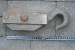 zware dubbele katrol van gietijzer 35cm, Antiek en Kunst, Antiek | Gereedschap en Instrumenten, Verzenden