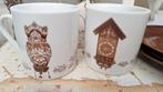 Vintage klokken servies, Mitterteich, Bavaria, porselein, Huis en Inrichting, Keuken | Servies, Gebruikt, Vintage, Ophalen of Verzenden