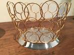 DESIGN RVS METVERGULD GOUDDRAAD” MAND 1995”, Antiek en Kunst, Kunst | Designobjecten, Ophalen of Verzenden