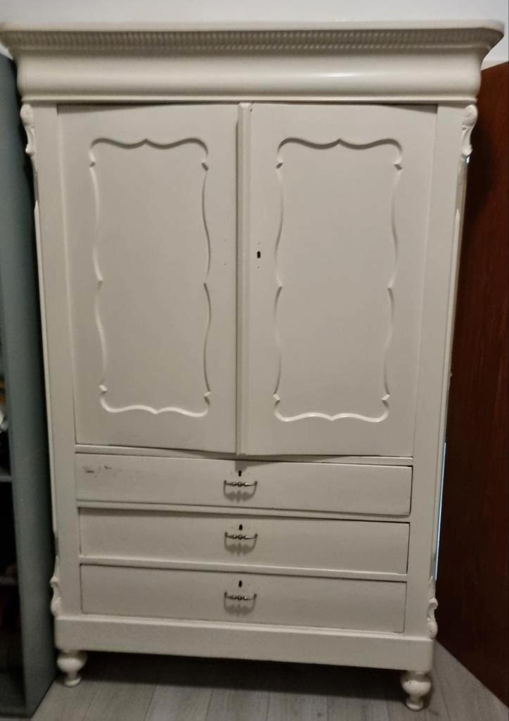 Antieke kledingkast moet weg!, Huis en Inrichting, Kasten | Kledingkasten, Gebruikt, 150 tot 200 cm, 100 tot 150 cm, 50 tot 75 cm