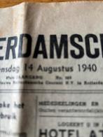 2 x Nieuwe Rotterdamsche Courant aug 1940 Doe een bod, Verzamelen, Ophalen of Verzenden, Landmacht, Nederland, Boek of Tijdschrift