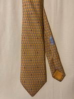 Hermès Zijden Stropdas - Geel met Patroon, Ophalen of Verzenden, Gedragen, Geel, Met patroon
