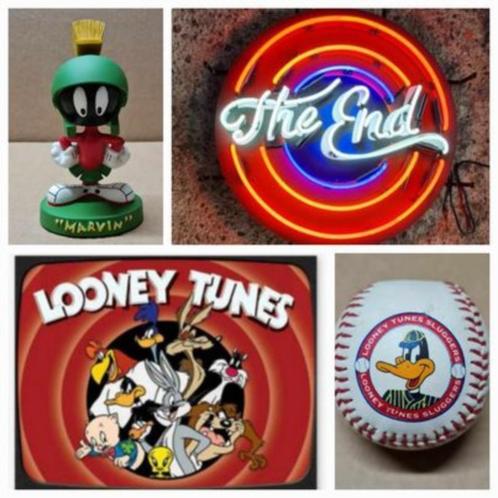 looney Tunes beeld neon collectables Marvin Tweety Silvester, Verzamelen, Stripfiguren, Nieuw, Beeldje of Figuurtje, Looney Tunes