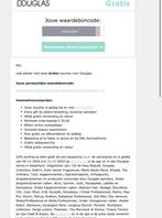 Douglas waardebon, Tickets en Kaartjes, Kortingen en Cadeaubonnen, Eén persoon, Kortingsbon