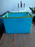 Groen/Blauw gekleurde opvouwbare opbergdoos -100% polyester, Ophalen of Verzenden, Zo goed als nieuw, Overige typen