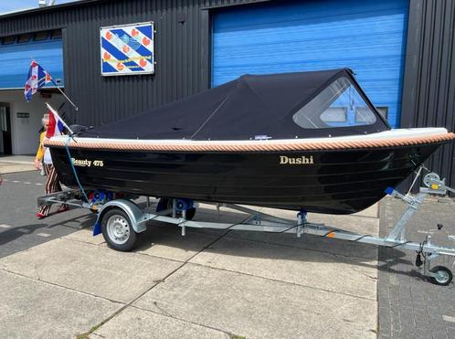 Beauty 475 incl trailer en 20pk Tohatsu ZGAN!, Watersport en Boten, Sloepen, Zo goed als nieuw, 10 tot 30 pk, 3 tot 6 meter, Buitenboordmotor