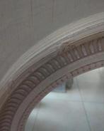 Lifestyle Spiegel massief hout in Taupe izgst, Huis en Inrichting, Woonaccessoires | Spiegels, Ophalen of Verzenden, Zo goed als nieuw