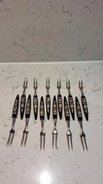 Vintage Cocktail Vorkjes met Gouden & Zilveren Decoratie, Antiek en Kunst, Ophalen