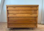 Vintage schoolkast / speelgoedkast met vakken en kleppen, Ophalen, Gebruikt, Kast, 105 cm of meer