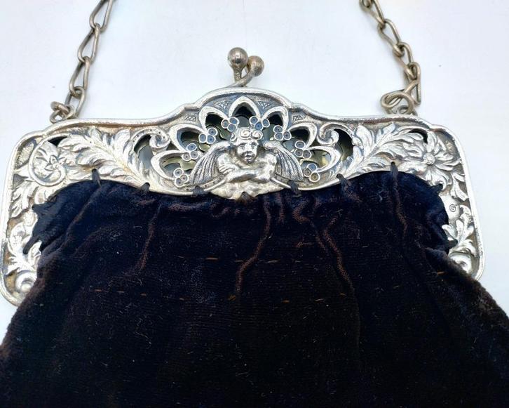 Zilveren tasbeugel, W. Brehm, Heusden/ Schoonhoven, Antiek en Kunst, Antiek | Goud en Zilver, Zilver, Verzenden