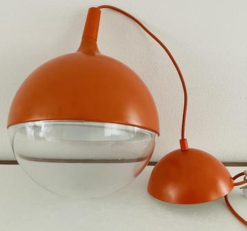 VÄSTER Ikea oranje hanglamp vintage Knut Hagberg Space Age beschikbaar voor biedingen