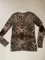 Summum top feather print L in ~~nieuw~~ staat, Kleding | Dames, Maat 38/40 (M), Bruin, Verzenden, Zo goed als nieuw