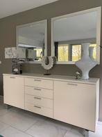 Spiegels facet geslepen aluminium lijst, Ophalen, Zo goed als nieuw, Rechthoekig, Minder dan 100 cm