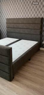 Boxpring grijs 180x210, Huis en Inrichting, Slaapkamer | Boxsprings, Ophalen, 210 cm, Tweepersoons, Zo goed als nieuw
