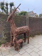 Houten/rotan hertenset, Diversen, Kerst, Ophalen