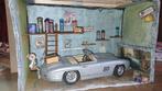 Miniatuur auto/motor garage, Antiek en Kunst, Ophalen