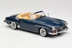 Mercedes 190SL 1957 Middle Blue 1:18 Norev, 70-72 avenue de Bohlen 69120 Vaulx-en-Velin, Auto, Norev, Ophalen of Verzenden
