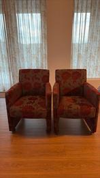 Fauteuil met bloemen, Huis en Inrichting, Fauteuils, Ophalen, Zo goed als nieuw