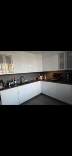 Hoogglans Witte Keukenfrontjes, Huis en Inrichting, Keuken | Complete keukens, Ophalen, Wit, Hoekkeuken, Kunststof