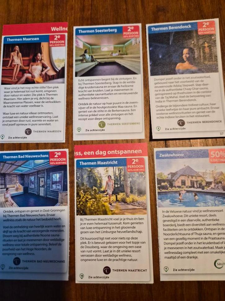 Sauna kortingsbonnen, Tickets en Kaartjes, Overige Tickets en Kaartjes, Twee personen