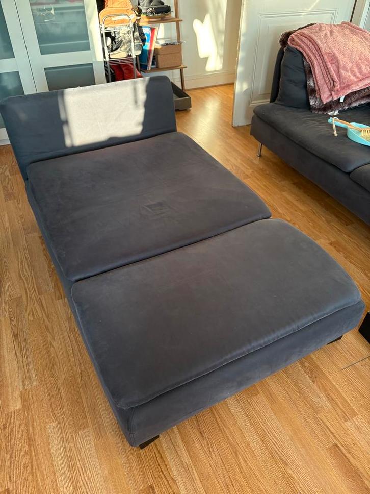 Grijze Ikea Soderhamn Chaise Longue + Brennåsen poten, Huis en Inrichting, Banken | Sofa's en Chaises Longues, Gebruikt, Eenpersoons