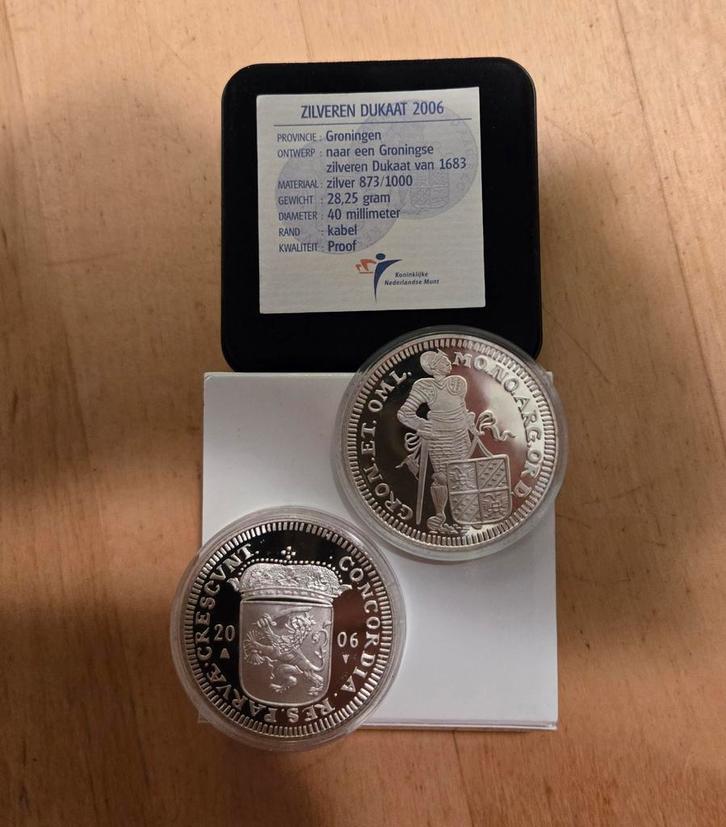 Zilveren Dukaat 2006 Groningen - Proof, Postzegels en Munten, Munten | Nederland, Ophalen of Verzenden