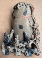 Fraai spekstenen vaasje, China, Ophalen of Verzenden