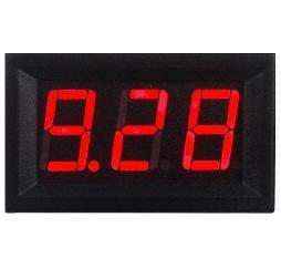Spanningsmeter Voltmeter Inbouw/Opdek 4,5 V - 30 V LED Rood, Hobby en Vrije tijd, Elektronica-componenten, Nieuw, Ophalen of Verzenden