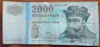 Hongarije 2000 Florint, Postzegels en Munten, Verzenden, Hongarije, Los biljet
