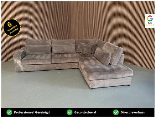 GRATIS LEVERING Z.G.A.N Ribstof Hoekbank 320x250 GEREINIGD, Huis en Inrichting, Banken | Bankstellen, Zo goed als nieuw, Hoekbank