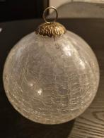 grote glazen krakkelee kerstbal, Ophalen of Verzenden, Zo goed als nieuw