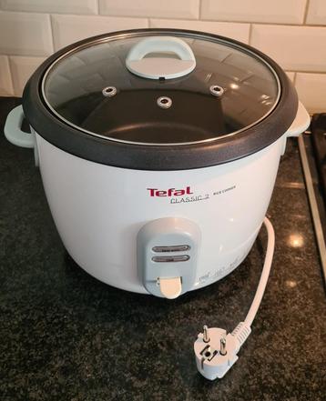 Tefal RK1011 rijstkoker + stoommand – wit – goede staat!  beschikbaar voor biedingen