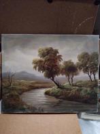 Schilderij met fraai landschap gesign. " sanders ", Antiek en Kunst, Kunst | Schilderijen | Klassiek, Ophalen of Verzenden