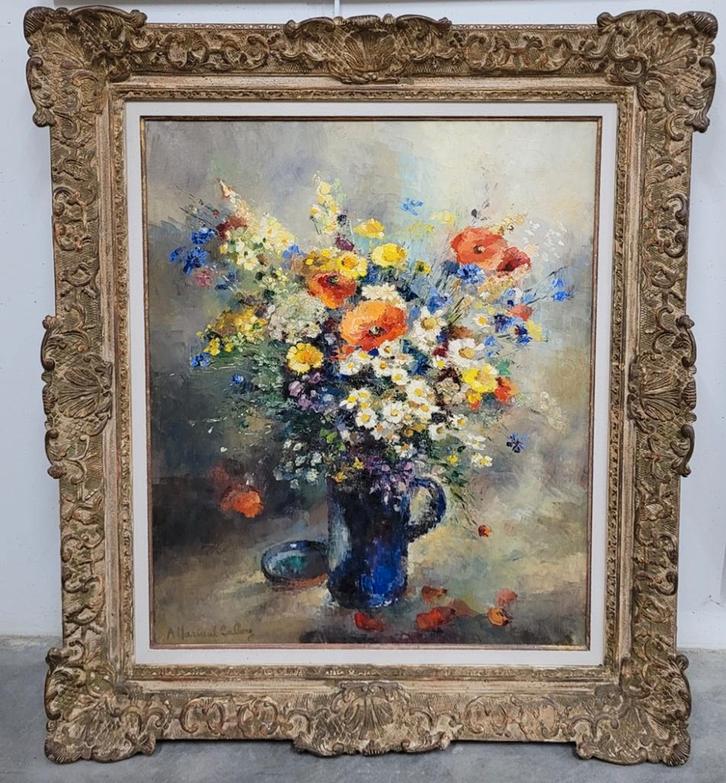 Andrée MARISSAL-CALBERG, veldboeket, Antiek en Kunst, Kunst | Schilderijen | Klassiek, Ophalen of Verzenden