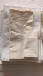Baby/wieg textiel pakket: dekentjes en lakentjes, Gebruikt, Overige maten, Beige, Overige typen