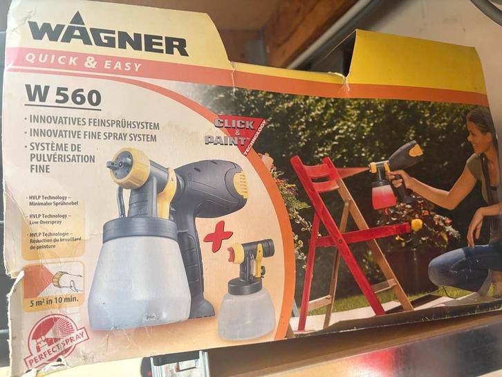 Nieuw Wagner W560 Verfspuit - Airless Spuitpistool, Doe-het-zelf en Verbouw, Schildersmaterialen, Nieuw, Verfspuit of Verfpomp
