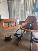 Bobike ONE mini fietsstoeltje en windscherm chocolate brown, Ophalen, Zo goed als nieuw