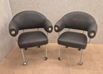 2x Inno design stoel op wielen – modern – zwart, Ophalen, Gebruikt, Twee, Zwart