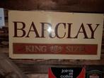 Barclay king size reclamebelasting 48x 95cm, Verzamelen, Reclamebord, Ophalen