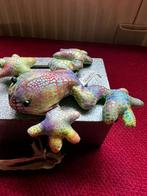 kleurrijke stoffen kikker, Ophalen, Zo goed als nieuw