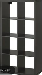 Zwarte IKEA Kallax kast met 8 vakken, Ophalen of Verzenden