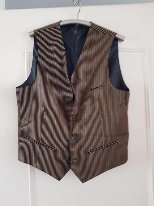 @ Vintage  Greiff Heren Gilet, Kleding | Heren, Kostuums en Colberts, Zo goed als nieuw, Maat 48/50 (M), Bruin, Ophalen of Verzenden