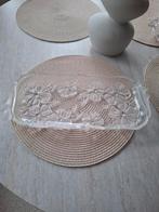 Kristallen serveerbord geschikt voor kers, Ophalen, Glas, Overige stijlen, Schaal of Schalen