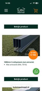 Gumax glazen schuifwand tuinmaximaal, Tuin en Terras, Ophalen, Kunststof, Minder dan 3 meter, Zo goed als nieuw