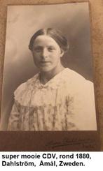 1897, Zweedse Carte de Visite, Hanna Anderson, nr. 26, Verzamelen, Foto, Ophalen of Verzenden, Zo goed als nieuw, Voor 1940