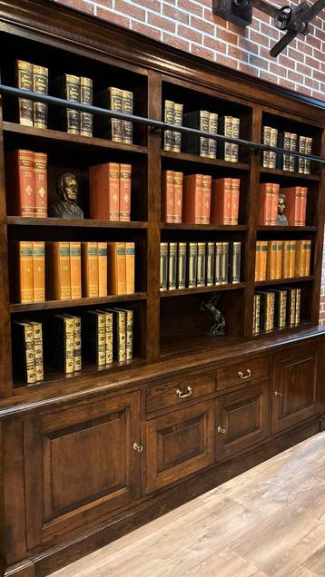 Boekenkast met Ladder eikenhout - afbeelding 6